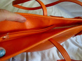 SORIAL MADISON Tote Vegan Satchel Shoulder Bag Carryall TANGERINE ORANGE Shop