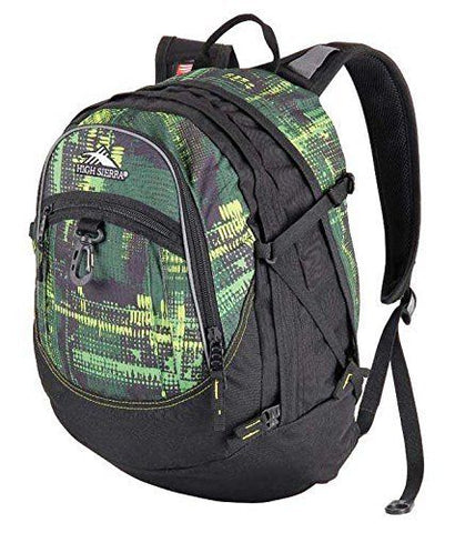 NEW NWT HIGH SIERRA FAT BOY COVERT CAMO Backpack Rucksack School BLACK Green Vegan Book
