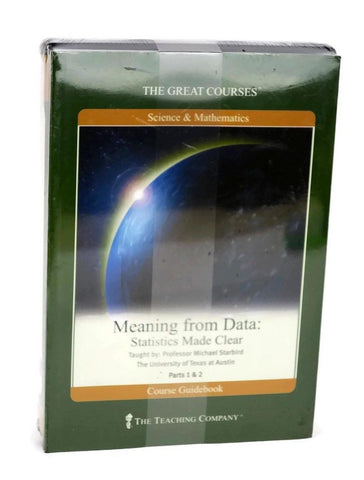 NEW Great Courses MEANING FROM DATA: STATISTICS MADE CLEAR DVD Set Teaching Company
