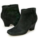 Womens TIMBERLAND BAYCHESTER Leather Ankle BOOT BLACK 7.5 Bootie Shoe