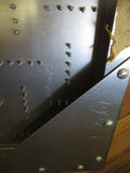 Vintage 1986 Artist 12" Signed Steel Cyberbunk Metal Wall Hanging Art Mod Ribbon
