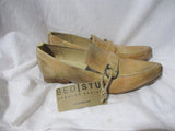 NEW NWT BED STU COBBLER SERIES Rustic LEATHER Shoe BENCH MADE MEXICO 10 TAUPE BEIGE