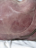 PRESA Leather Hobo Satchel Shoulder Saddle Bag Distressed Boho Hippie Bohemian
