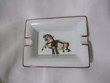 PHILLIPPE DESHOULIERES SOPHIE D' E LIMOGES Porcelain HORSE TRINKET Tray