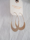 ALTAR'D STATE Gold HAMMERED HOOP Pierced Earring Jewelry ETHNIC Boho Festival