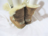GIRLS UGG AUSTRALIA 1017400K BAILEY BUTTON Suede BOOTS Shoe 1 CHESTNUT BROWN