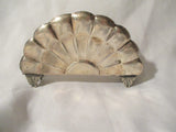 Vintage Signed STERLING SILVER Scallop Sunrise NAPKIN Holder 85g
