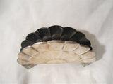 Vintage Signed STERLING SILVER Scallop Sunrise NAPKIN Holder 85g