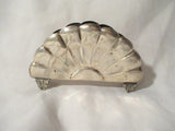 Vintage Signed STERLING SILVER Scallop Sunrise NAPKIN Holder 85g