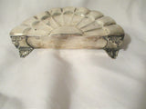 Vintage Signed STERLING SILVER Scallop Sunrise NAPKIN Holder 85g