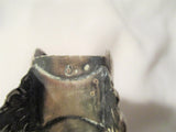 Vintage Signed STERLING SILVER Scallop Sunrise NAPKIN Holder 85g
