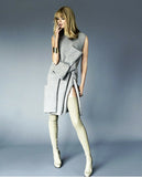 NEW CELINE PARIS Leather Thigh High Boot ITALY 36 TAUPE BROWN Womens