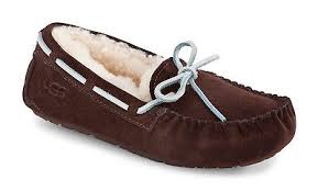 Womens UGG AUSTRALIA Uggs 5133 DAKOTA Suede Leather Moc 9 BROWN Shearling