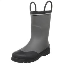 NEW Kids Toddler WESTERN CHIEF STANFORD CHARCOAL Wellies Rain Boots 11 Gumboots GRAY Puddle Jumpers