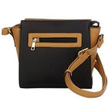 TRAVELSMITH RFID Crossbody Bag with Anti-Theft Pacsafe Shoulder Vegan BLACK CAMEL
