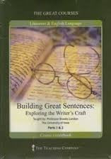 Great Courses BUILDING GREAT SENTENCES:  EXPLORING WRITER'S CRAFT DVD Set Teaching Company