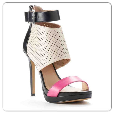 Womens JUICY COUTURE ATARAH ICE High Heel Platform Shoes Sandals 10 Fetish