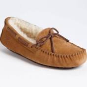 Womens UGG AUSTRALIA DAKOTA Uggs 5131 Suede Leather Moc 7 BROWN Shearling