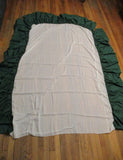Set TWIN 74 X 101" PINWHEEL QUILT Blanket Throw Bedspread Cover + Dust Ruffle GREEN WHITE