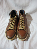 PARC CITY BOOT CO. Brown Leather Sneaker Trainer Boot 9.5 Bootie