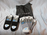 NEW Falke NWT Set of 5 Prs Cool Kick Stretch Knit Socks BLACK GRAY 35/36