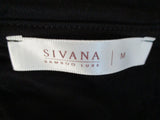 NEW SIVANA BAMBOO LUXE Oversize Tee 100% Cotton T-Shirt Top M BLACK
