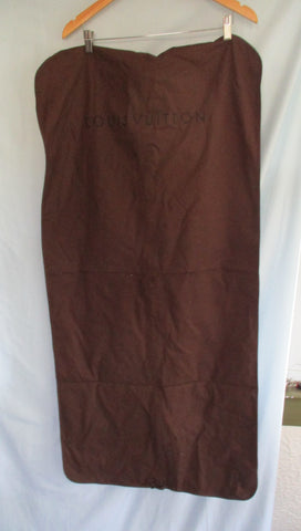 LOUIS VUITTON Zip Folding Garment Bag  + Card TRAVEL ORGANIZER BROWN Full-Size