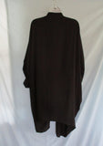 ACNE DOLPHIN BLACK Sheath Asymmetrical Dress 34 Ruffle