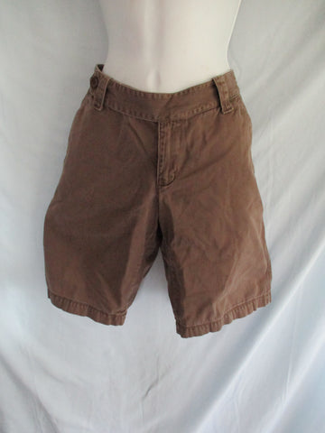 THE NORTH FACE Active Wear Hiking 100% Cotton Shorts BROWN 6