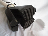 JEFFREY CAMPBELL SCULLY PLATFORM Chunky High Heel Shoe 8.5 Leather BLACK