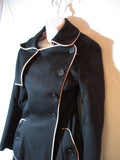 TEMPERLEY LONDON ENGLAND Belted Trench Coat jacket 4 BLACK