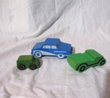 Vintage Set Lot PLAYSKOOL Toy Toddler Preschool CLOCK RING CAR DUCK+