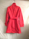 WILLI SMITH Belted Trench Coat jacket L CORAL PINK PEACH
