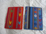 Set Lot 2 NEW GUATEMALA Notebook Journal COVER RED BLUE 9.5 x7" Writer Gift