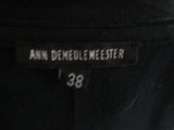 ANN DEMEULEMEESTER Open Strappy Top Vest Goth 38 BLACK Rocker Womens