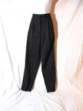 NWT NEW CELINE TEXTURED DIAMOND Pleated TROUSER Pant 36 Luxury Formal BLACK Womens