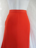 NWT NEW ANN TAYLOR Sheer MAXI SKIRT XS NEON ORANGE Formal Wedding