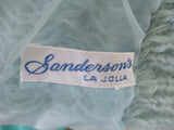 Vintage Sidney Gould It's Pure cardigan sweater USA Made CALIFORNIA La Jolla Blue
