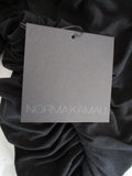 NWT NORMA KAMALI BILL MIO XO Convertible Top Sleeveless Shirt Blouse S BLACK