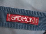 Vintage VIDAL SASSON 2 Section Zip Folding Garment Bag TRAVEL ORGANIZER GRAY 22.5 x 45