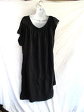 ANN DEMEULEMEESTER PLEATED SILK Blouse Top Goth 38 BLACK Rocker Womens