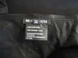 NEW Ann Demeulemeester LEATHER Belted Wrap Mini SKIRT 36 BLACK Goth Womens