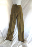 NEW DRIES VAN NOTEN KHAKI COTTON PAPER YARN RIBBED Pants Trousers 36 Pockets