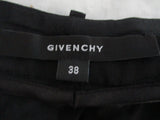 NEW GIVENCHY FRANCE 100% Silk Pegged Trouser Pant 38 BLACK Zip