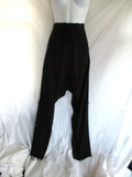 NEW GIVENCHY FRANCE 100% Silk Pegged Trouser Pant 38 BLACK Zip