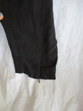 NEW GIVENCHY FRANCE 100% Silk Pegged Trouser Pant 38 BLACK Zip