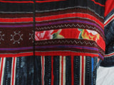 NEW Handmade TUNIC KAFTAN DASHIKI Ethnic Dress Batik stitched Colorful S RED WHITE BLUE