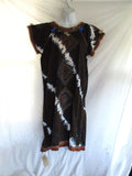 NEW NWT Handmade HILLTRIBE HOUSE TUNIC KAFTAN Ethnic Dress Batik stitched Colorful S