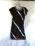 NEW NWT Handmade HILLTRIBE HOUSE TUNIC KAFTAN Ethnic Dress Batik stitched Colorful S