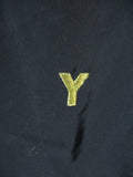 GASPARD YURKIEVICH Turtleneck Top Oversize Signature Logo Parka JACKET M BLACK Sheer